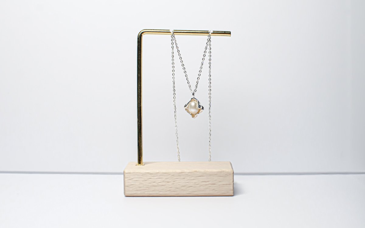 Pearl Coeur Clam Necklace | Alegant - Alegant