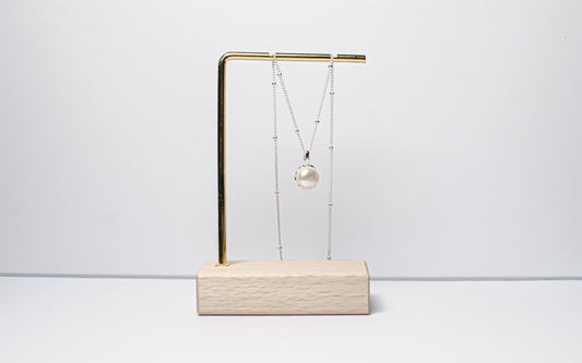 Pearl Orbs Silver Necklace | Alegant - Alegant